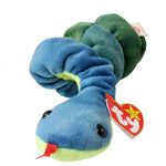 TY Beanie Baby 3.5" and 25" Stretched - Hissy the Snake 1997