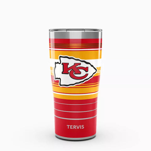 Chiefs 20oz Hype Stripes Stainless Steel Tervis w/ Slider Lid