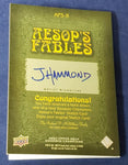 Literature The Trees and the Axe 2020 Goodwin Champions Hand-Drawn #1/1 Aesop's Fables Autographed Sketch Single Card
