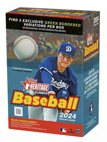 2024 Topps Heritage High Number MLB Value Hobby Blaster 40-Box Sealed Case