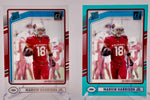 Cardinals Marvin Harrison Jr 2024 Panini Clearly Donruss No.54 Teal & Base (Lot of 2) Single Card