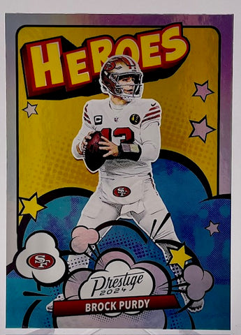 49ers Brock Purdy 2024 Panini Prestige H2 No.9 Single Card