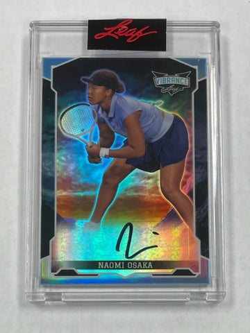 Tennis Naomi Osaka 2022 Leaf Vibrance No.BA-NO1 #3/3 Autographed Single Card