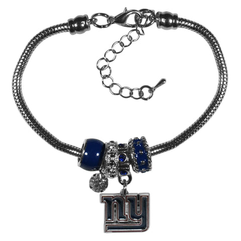 Giants Bracelet Euro Bead NFL