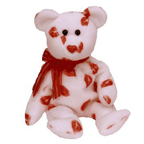 TY Beanie Baby 8.5" - Smooch the Kisses Bear 2000