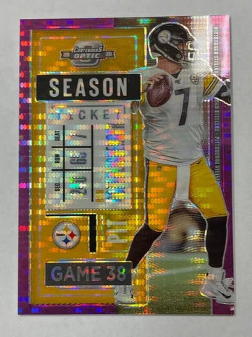 Steelers Ben Roethlisberger 2020 Contenders Optic No. 48 #17/21 Prizm Single Card