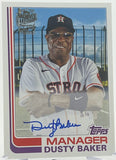 Astros Dusty Baker 2021 Topps Fan Favorites Archives No. FFA-DBA Autographed Single Card