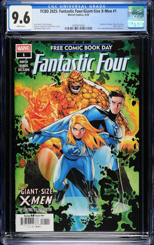 FCBD 2025: Fantastic Four/Giant-Size X-Men Issue #1 June 2025 CGC Graded 9.6 Comic Book