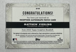 Phillies Matthew Vierling 2022 Topps Inception No.IAP-MV #82/99 Autographed Relic Rookie Single Card