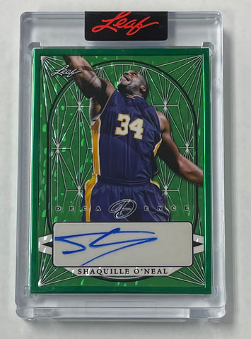 Lakers Shaquille O'Neal 2022 Leaf Decadence No.BA-SO1 4/4 Autographed Single Card