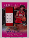 Rockets Amen Thompson 2023-24 Panini Origins No.RJA-AMN #19/25 Autographed Relic Rookie Single Card