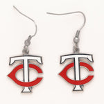 Twins Earrings Dangle Silver Logo