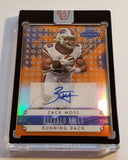 Bills Zack Moss 2020 Panini Honors 04/10 Rookie Orange Prizm Autographed Single Card