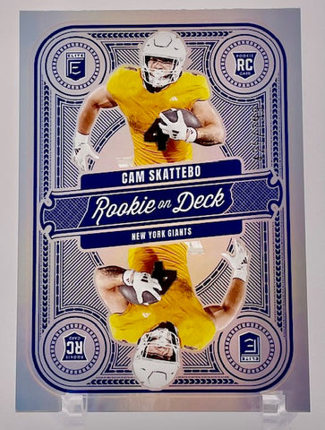 Giants Cam Skattebo 2025 Panini Donruss Elite No. 16 #425/799 Rookie Single Card