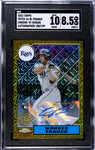 Rays Wander Franco 2022 Topps No.T87C2-16 #188/199 SGC Graded 8.5 Autographed Rookie Single Card