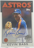 Astros Kevin Bass 2020 Topps Fan Favorites Archives No. FFA-KB Autographed Single Card