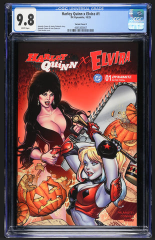 Harley Quinn x Elvira Issue #1 August 2025 Cover B CGC Graded 9.8 Comic Book