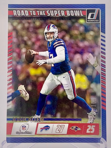 Bills Josh Allen 2025 Panini Donruss No.4 #069/100 Single Card