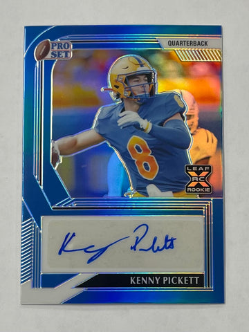 Pitt Kenny Pickett 2022 Leaf Pro Set Metal No.PA-KP2 19/35 Autographed Rookie Single Card