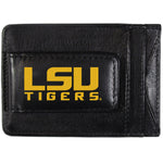 LSU Leather Cash & Cardholder Magnetic Name