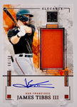 Giants James Tibbs III 2025 Panini Impeccable No.EJA-JT #89/99 Autographed Relic Single Card