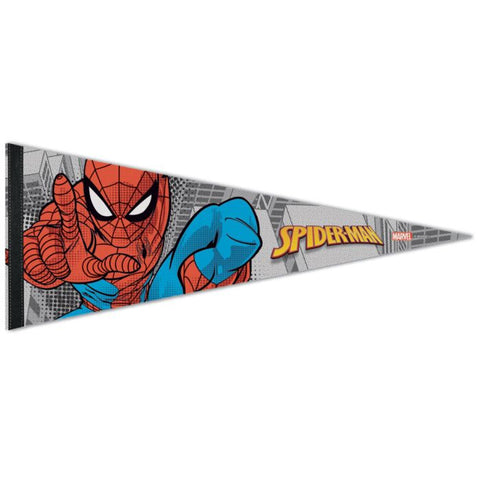 Marvel Spider-Man Triangle Pennant Premium Rollup 12"x30" Retro