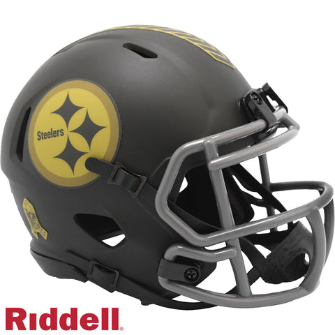 Steelers Mini Helmet Speed Salute to Service 2025