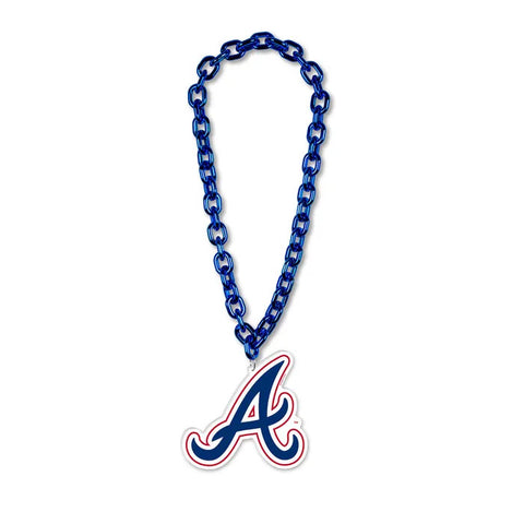 Braves Big Chain Necklace Blue-Red Logo