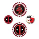 Deadpool Marvel Poker Chip Golf Ball Marker - Set of 4