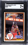Bulls Michael Jordan 1990 Kenner Starting Lineup "1990 Edition" Brown Border SGC Graded 7 Single Card (4749231)