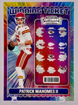 Chiefs Patrick Mahomes 2024 Panini Contenders No.1 Winning Ticket Parallel Single Card
