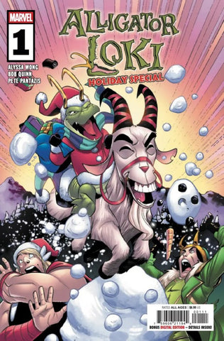 Alligator Loki Issue #1 December 2024 Holiday Special Cover A Comic Book