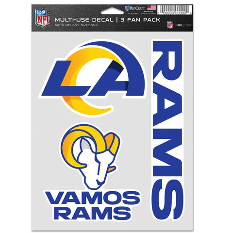 Rams Fan Decal 3-Pack