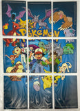 1999 Topps Pokémon 9-Card Complete Puzzle Set TV Animation TV9-TV13