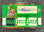 Knicks Earl Monroe 2007 Topps Triple Threads No.TTRA-48 #14/18 Emerald Autographed Relic Single Card