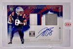 Patriots Javon Baker 2024 Panini Impeccable No.RHP-JBR #22/50 Autographed Relic Rookie Single Card