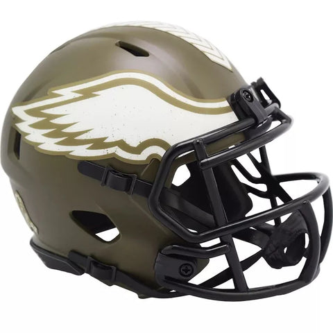 Eagles Mini Helmet Speed Salute to Service 2022