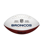 Broncos Full Size Autograph White Panel Football