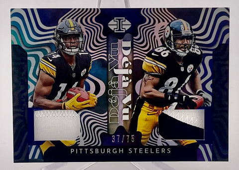 Steelers Pickens/Ward 2022 Panini Illusions No.DV-PI #37/75 Relic Single Card