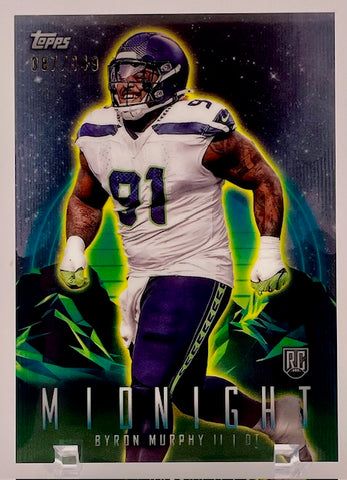 Seahawks Byron Murphy 2024 Topps Midnight No.89 #087/149 Rookie Single Card