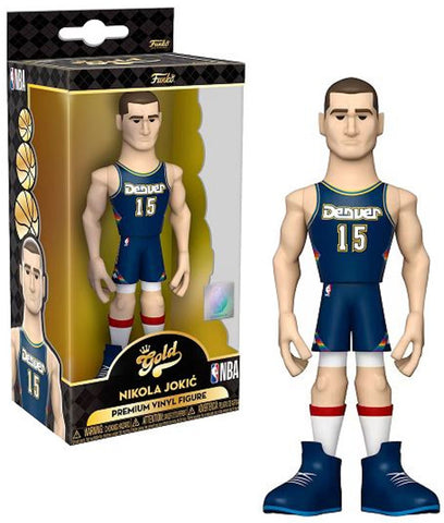 Nuggets Funko Pop Vinyl Premium Gold Series 2 - NBA Basketball - Nikola Jokic 5"