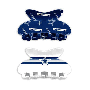 Cowboys Team Hair Claw 2-Pack Set