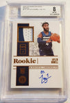 Timberwolves Jaylen Nowell 2019-20 FOTL Encased #02/35 Rookie Graded 8 Near Mint 10 Autographed Single Card