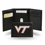 Virginia Tech Leather Wallet Embroidered Trifold