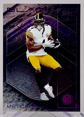 Steelers DK Metcalf 2025 Panini Black No.48 #92/99 Single Card