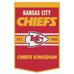 Chiefs 24"x38" Wool Banner Slogan