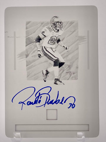 Buccaneers Ronde Barber 2024 Panini Impeccable No.INK-RBA #1/1 Autographed Printing Plate Single Card
