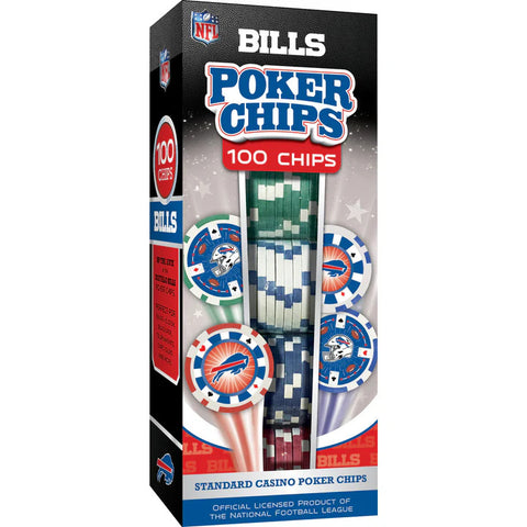 Bills 100-Piece Poker Chip Set
