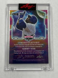 Cubs Sammy Sosa 2022 Leaf Vibrance No.BA-SS1 #14/20 Autographed Single Card