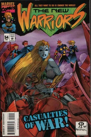 The New Warriors Issue #54 November 1993 Comic Book